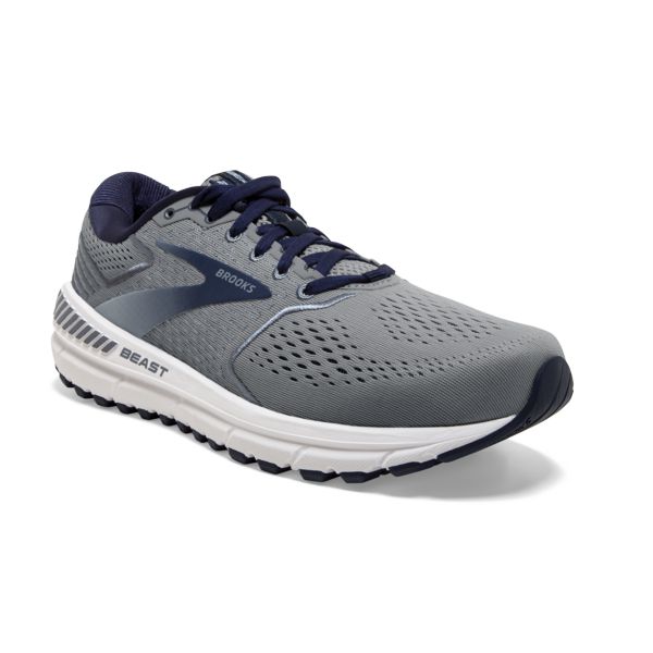 Brooks Beast 20 Yol Koşu Ayakkabısı Erkek Gri Mavi Beyaz | Turkey-234085