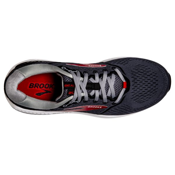 Brooks Beast 20 Yol Koşu Ayakkabısı Erkek Siyah Kırmızı Beyaz | Turkey-315829