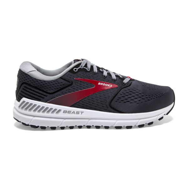 Brooks Beast 20 Yol Koşu Ayakkabısı Erkek Siyah Kırmızı Beyaz | Turkey-315829