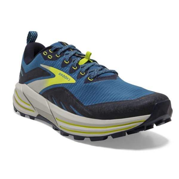 Brooks Cascadia 16 Patika Koşu Ayakkabısı Erkek Mavi Siyah Sarı | Turkey-359408