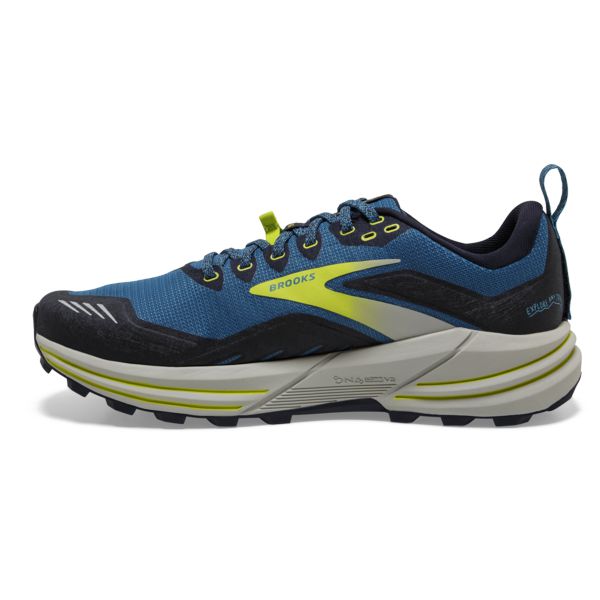 Brooks Cascadia 16 Patika Koşu Ayakkabısı Erkek Mavi Siyah Sarı | Turkey-359408