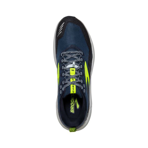 Brooks Cascadia 16 Patika Koşu Ayakkabısı Erkek Lacivert Sarı Gri | Turkey-396457