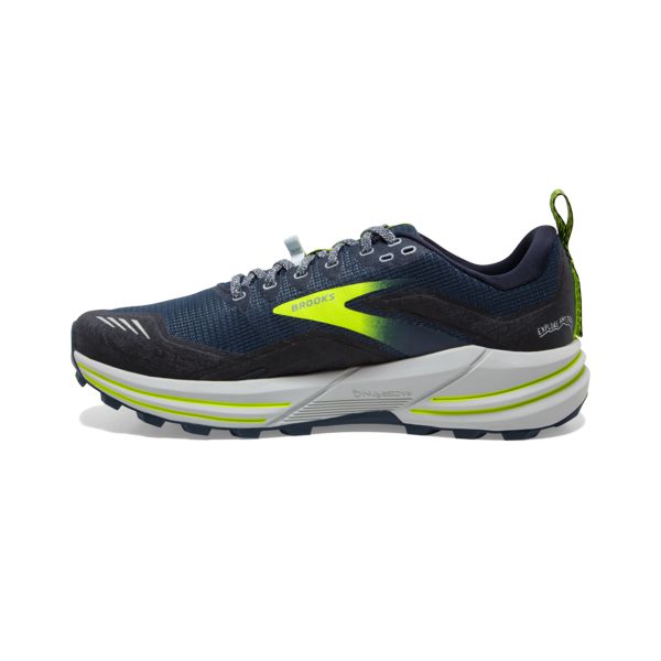 Brooks Cascadia 16 Patika Koşu Ayakkabısı Erkek Lacivert Sarı Gri | Turkey-396457