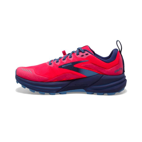 Brooks Cascadia 16 Patika Koşu Ayakkabısı Kadın Kırmızı Pembe Mavi | Turkey-410967