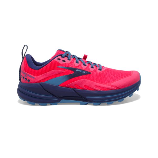 Brooks Cascadia 16 Patika Koşu Ayakkabısı Kadın Kırmızı Pembe Mavi | Turkey-410967