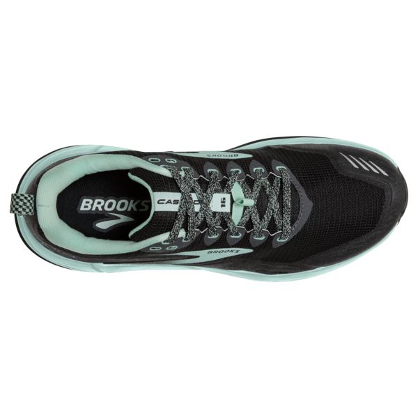 Brooks Cascadia 16 Patika Koşu Ayakkabısı Kadın Siyah Yeşil | Turkey-602439