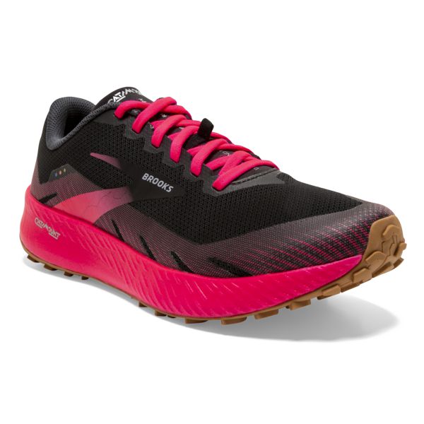 Brooks Catamount Patika Koşu Ayakkabısı Kadın Siyah Pembe | Turkey-124953