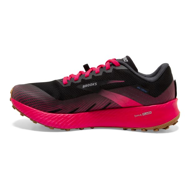 Brooks Catamount Patika Koşu Ayakkabısı Kadın Siyah Pembe | Turkey-124953