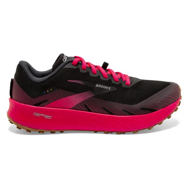 Brooks Catamount Patika Koşu Ayakkabısı Kadın Siyah Pembe | Turkey-124953