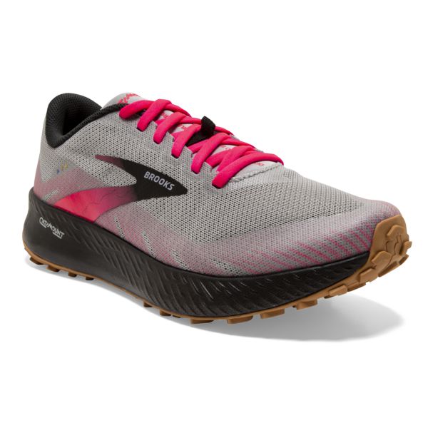 Brooks Catamount Patika Koşu Ayakkabısı Kadın Gri Siyah Pembe | Turkey-342057