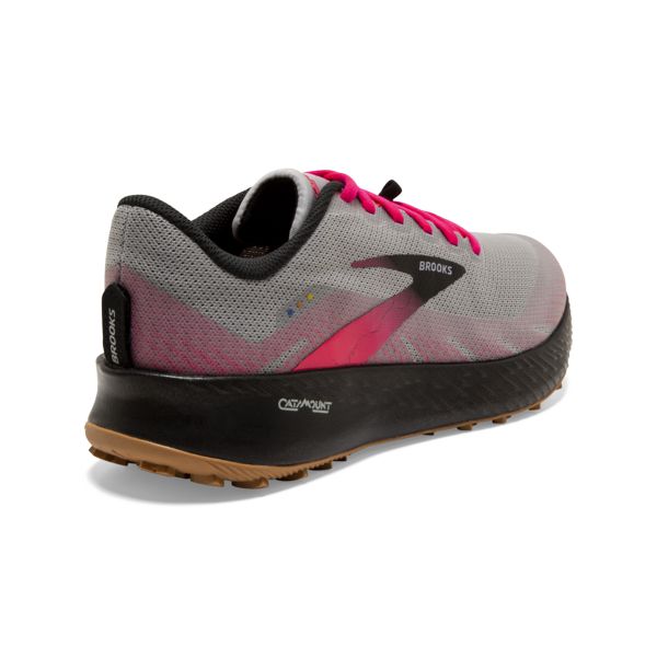 Brooks Catamount Patika Koşu Ayakkabısı Kadın Gri Siyah Pembe | Turkey-342057