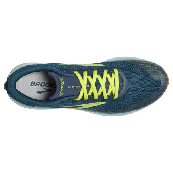 Brooks Catamount Patika Koşu Ayakkabısı Erkek Mavi Yeşil Sarı | Turkey-783962