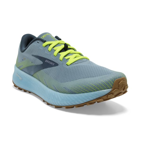 Brooks Catamount Patika Koşu Ayakkabısı Kadın Mavi Sarı Yeşil | Turkey-928016