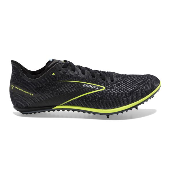 Brooks ELMN8 6 Yarış Ayakkabısı Erkek Siyah Sarı | Turkey-609821