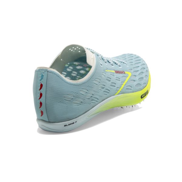 Brooks ELMN8 7 Yarış Ayakkabısı Erkek Mavi Sarı Kırmızı | Turkey-805196