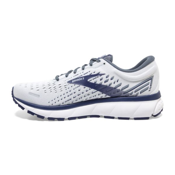 Brooks Ghost 13 Yol Koşu Ayakkabısı Erkek Beyaz Gri Lacivert | Turkey-584397