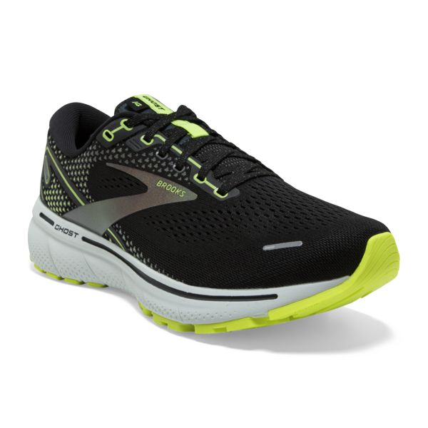 Brooks Ghost 14 Yol Koşu Ayakkabısı Erkek Siyah Sarı Gri | Turkey-260984