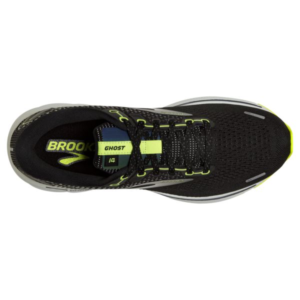 Brooks Ghost 14 Yol Koşu Ayakkabısı Erkek Siyah Sarı Gri | Turkey-260984