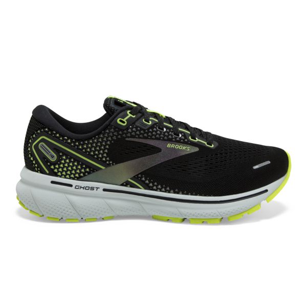 Brooks Ghost 14 Yol Koşu Ayakkabısı Erkek Siyah Sarı Gri | Turkey-260984