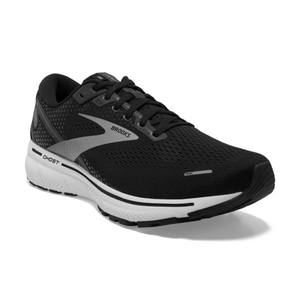 Brooks Ghost 14 Yol Koşu Ayakkabısı Erkek Siyah Beyaz Gümüş | Turkey-321506