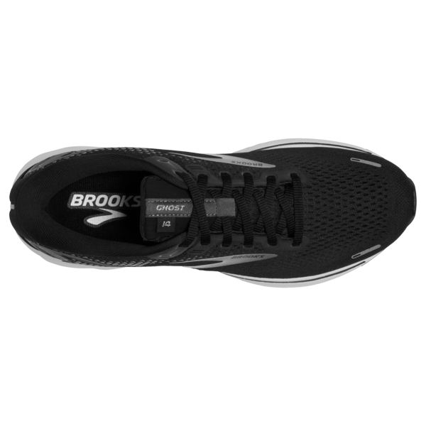 Brooks Ghost 14 Yol Koşu Ayakkabısı Erkek Siyah Beyaz Gümüş | Turkey-321506