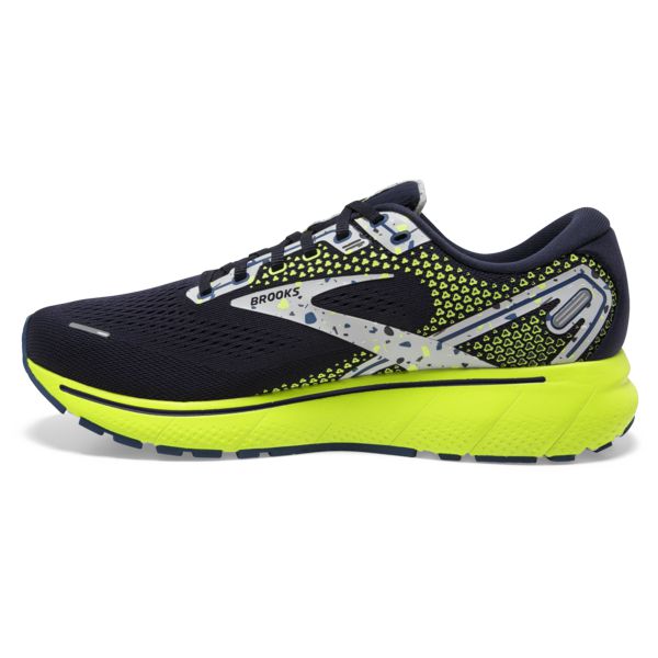 Brooks Ghost 14 Yol Koşu Ayakkabısı Erkek Lacivert Gri Sarı | Turkey-405783