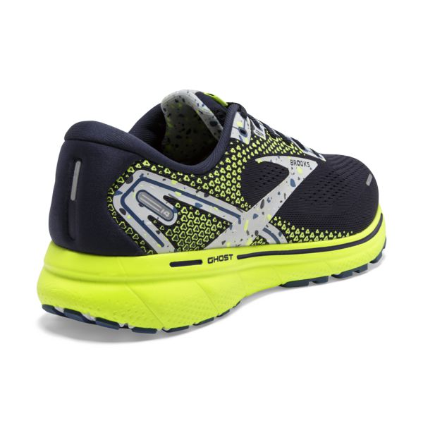 Brooks Ghost 14 Yol Koşu Ayakkabısı Erkek Lacivert Gri Sarı | Turkey-405783