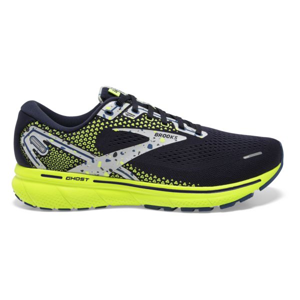 Brooks Ghost 14 Yol Koşu Ayakkabısı Erkek Lacivert Gri Sarı | Turkey-405783