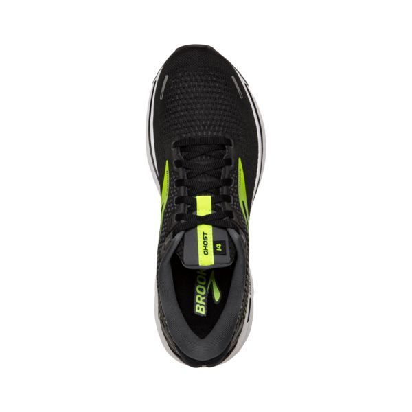 Brooks Ghost 14 Yol Koşu Ayakkabısı Erkek Siyah Sarı Beyaz | Turkey-536972