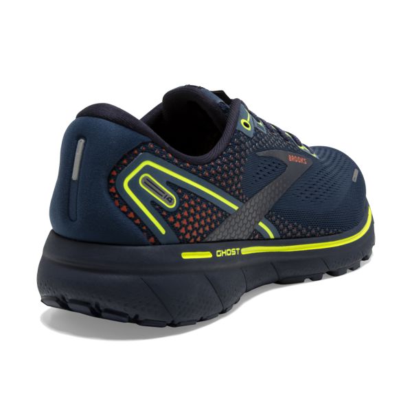 Brooks Ghost 14 Yol Koşu Ayakkabısı Erkek Lacivert Sarı Turuncu | Turkey-695708