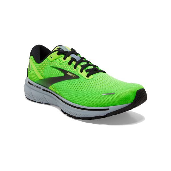 Brooks Ghost 14 Yol Koşu Ayakkabısı Erkek Yeşil Siyah Gri | Turkey-753612