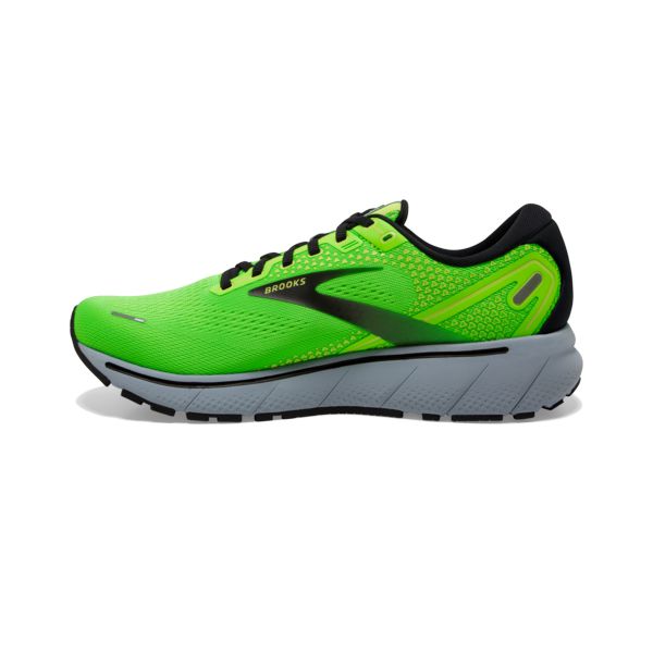 Brooks Ghost 14 Yol Koşu Ayakkabısı Erkek Yeşil Siyah Gri | Turkey-753612