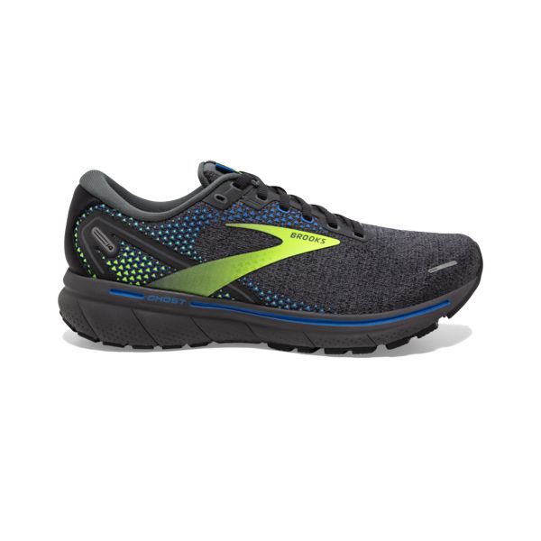 Brooks Ghost 14 Yol Koşu Ayakkabısı Erkek Gri Sarı Mavi | Turkey-875439