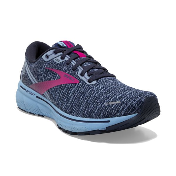 Brooks Ghost 14 Yol Koşu Ayakkabısı Kadın Mavi Kırmızı | Turkey-128460