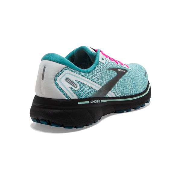 Brooks Ghost 14 Yol Koşu Ayakkabısı Kadın Beyaz Siyah Mavi | Turkey-245719