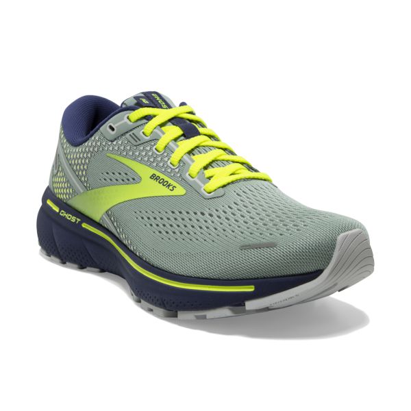 Brooks Ghost 14 Yol Koşu Ayakkabısı Kadın Mavi Yeşil Sarı | Turkey-27613