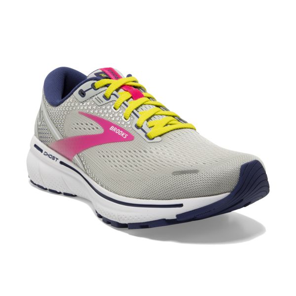 Brooks Ghost 14 Yol Koşu Ayakkabısı Kadın Gri Sarı Pembe | Turkey-415086