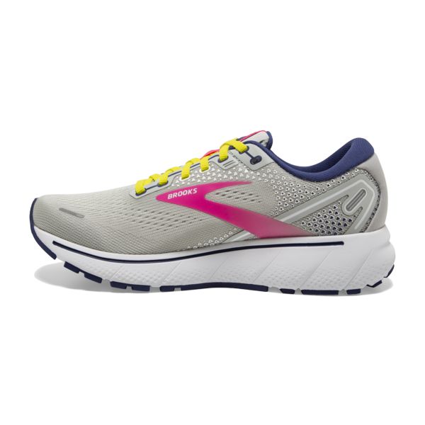 Brooks Ghost 14 Yol Koşu Ayakkabısı Kadın Gri Sarı Pembe | Turkey-415086