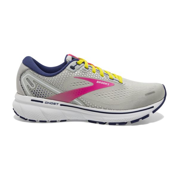 Brooks Ghost 14 Yol Koşu Ayakkabısı Kadın Gri Sarı Pembe | Turkey-415086