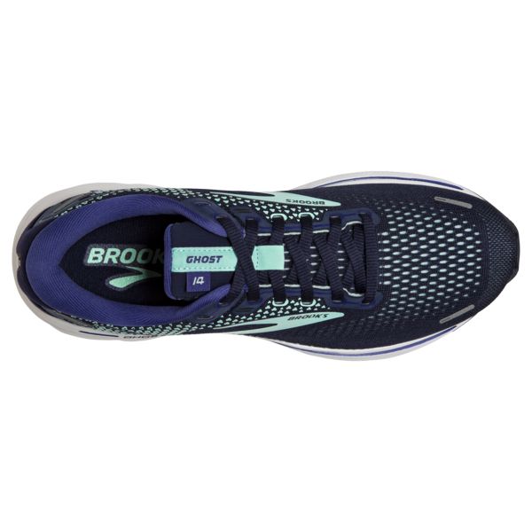 Brooks Ghost 14 Yol Koşu Ayakkabısı Kadın Lacivert Beyaz | Turkey-657128