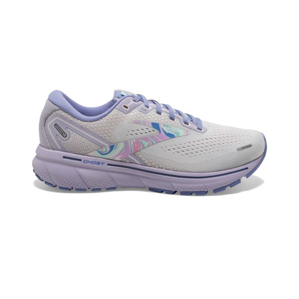 Brooks Ghost 14 Yol Koşu Ayakkabısı Kadın Beyaz Mor Pembe | Turkey-743506