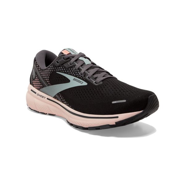 Brooks Ghost 14 Yol Koşu Ayakkabısı Kadın Siyah Yeşil Pembe | Turkey-894703