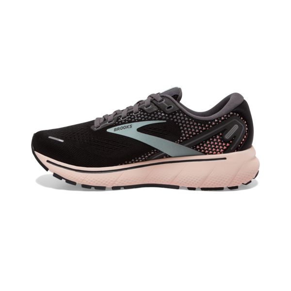 Brooks Ghost 14 Yol Koşu Ayakkabısı Kadın Siyah Yeşil Pembe | Turkey-894703