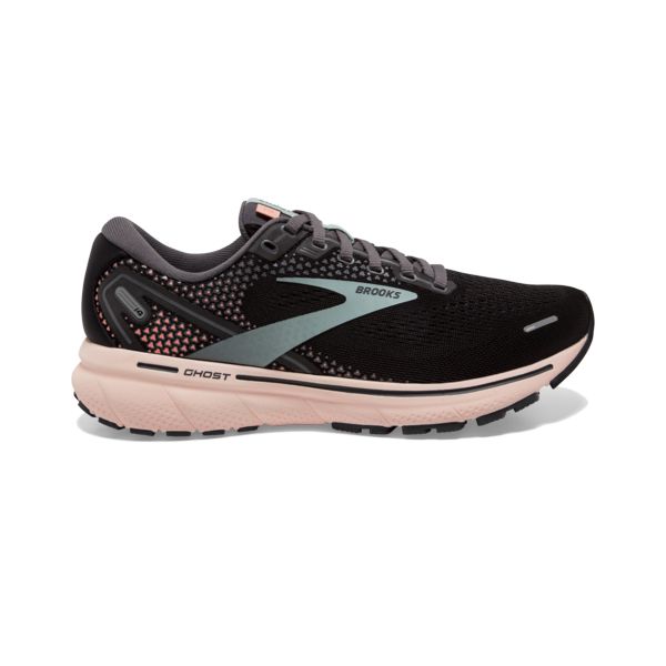 Brooks Ghost 14 Yol Koşu Ayakkabısı Kadın Siyah Yeşil Pembe | Turkey-894703