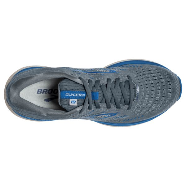 Brooks Glycerin 19 Yol Koşu Ayakkabısı Erkek Gri Mavi Beyaz | Turkey-781260