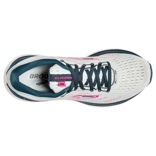 Brooks Glycerin 19 Yol Koşu Ayakkabısı Kadın Gri Lacivert Pembe | Turkey-315702