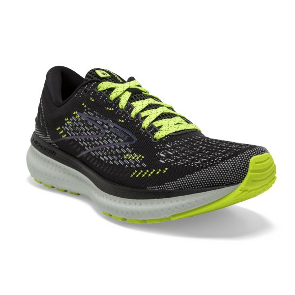 Brooks Glycerin 19 Yol Koşu Ayakkabısı Kadın Siyah Sarı Gri | Turkey-796023