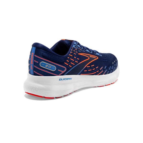 Brooks Glycerin 20 Yol Koşu Ayakkabısı Erkek Mavi Turuncu Beyaz | Turkey-138420