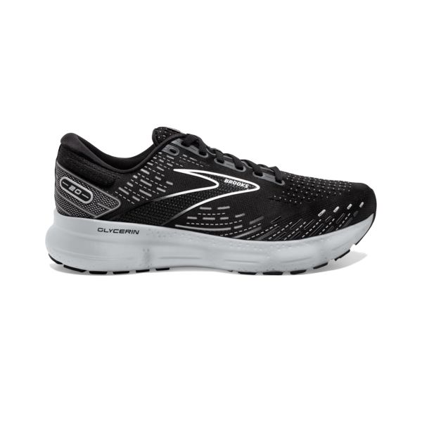 Brooks Glycerin 20 Yol Koşu Ayakkabısı Erkek Siyah Beyaz Gri | Turkey-410697