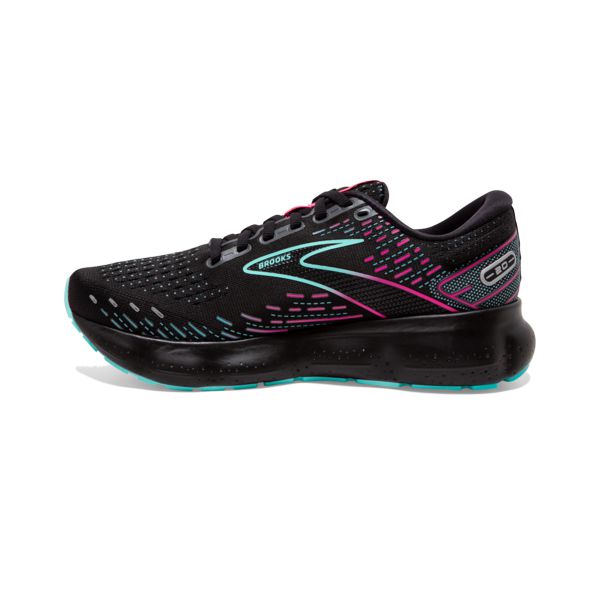 Brooks Glycerin 20 Yol Koşu Ayakkabısı Kadın Siyah Pembe Yeşil | Turkey-420651